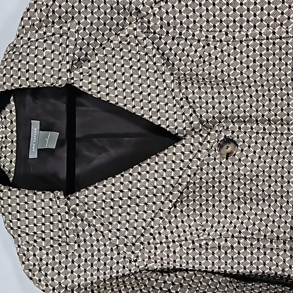 Ann Taylor Women's Brown Wool-Cotton Blend Button-Up Jacket Size 6 - Picture 4 of 9